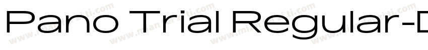 Pano Trial Regular字体转换